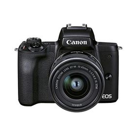 Canon EOS Kiss M2 ズームレンズキット ブラック 良品 動作確認済み 1ヶ月保証付 小型軽量 ミラーレス