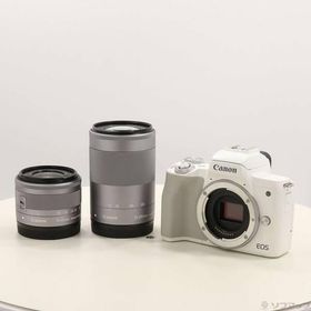 〔中古〕Canon(キヤノン) EOS Kiss M2 ダブルズームキット ホワイト〔251-ud〕