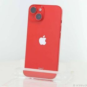 〔中古〕Apple(アップル) iPhone14 128GB プロダクトレッド MPV93J／A SIMフリー〔377-ud〕