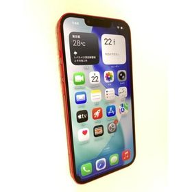 中古 Apple iPhone14 256GB プロダクトレッド MPWG3J／A SIMフリー 難あり品 ※液晶抜けあり