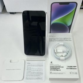 【難あり】アップル Apple スマートフォン パープル iPhone14 256GB パープル MPW93J/A【中古】