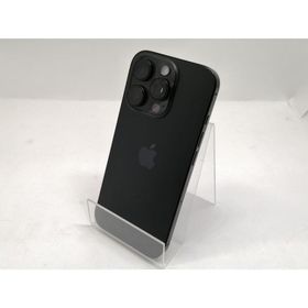 【中古】Apple 国内版 【SIMフリー】 iPhone 16 Pro 128GB ブラックチタニウム MYMV3J/A【宇田川】保証期間１ヶ月【ランクC】