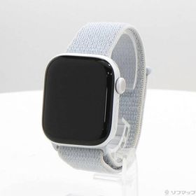 〔中古〕Apple(アップル) Apple Watch Series 10 GPS 42mm シルバーアルミニウムケース ブルークラウドスポーツループ〔344-ud〕