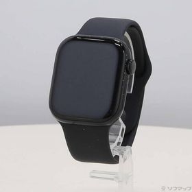 〔中古〕Apple(アップル) Apple Watch Series 10 GPS 42mm ジェットブラックアルミニウムケース ブラックスポーツバンド〔258-ud〕