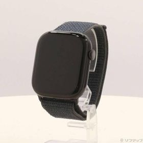 〔中古〕Apple(アップル) 〔展示品〕 Apple Watch Series 10 GPS 46mm ジェットブラックアルミニウムケース インクスポーツループ〔344-ud〕