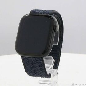 〔中古〕Apple(アップル) 〔展示品〕 Apple Watch Series 10 GPS 46mm ジェットブラックアルミニウムケース インクスポーツループ〔344-ud〕