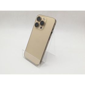 【中古】Apple au 【SIMフリー】 iPhone 14 Pro 128GB ゴールド MQ073J/A【柏】保証期間１ヶ月【ランクC】