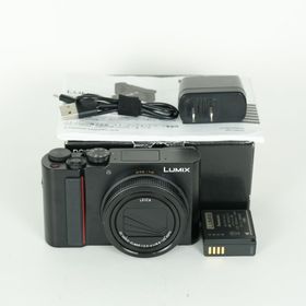 [良品 | バッテリー2個付] Panasonic LUMIX DC-TX2 ブラック | コンパクトデジタルカメラ