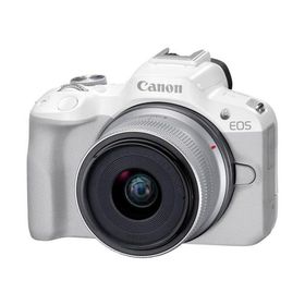 【長期保証付】CANON(キヤノン) EOS R50 RF-S18-45 IS STM レンズキット ホワイト APS-C ミラーレス一眼カメラ