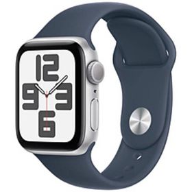 〔中古〕Apple(アップル) Apple Watch SE 第2世代 GPS 40mm シルバーアルミニウムケース ストームブルースポーツバンド〔377-ud〕
