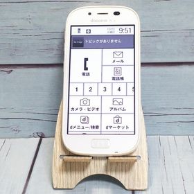 富士通 らくらくスマートフォン3 F-06F docomo ホワイト 本体 白ロム B944586