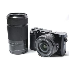 【中古】【1ヶ月保証】 ソニー SONY α6000 ダブルズームレンズキット ブラック ILCE-6000Y B ミラーレス一眼