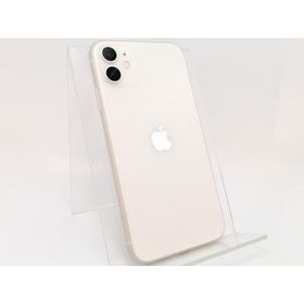 【中古】Apple au 【SIMロック解除済み】 iPhone 11 64GB ホワイト MWLU2J/A【津田沼】保証期間１ヶ月【ランクC】