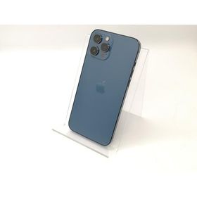 【中古】Apple docomo 【SIMロック解除済み】 iPhone 12 Pro Max 128GB パシフィックブルー MGCX3J/A【秋葉4号】保証期間１ヶ月【ランクC】