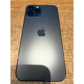 【中古美品】iPhone12ProMax 256GB パシフィックブルー SIMフリー MGD23J/A A526