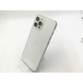 【中古】Apple SoftBank 【SIMロック解除済み】 iPhone 12 Pro Max 128GB シルバー MGCV3J/A【大宮東口】保証期間１ヶ月【ランクC】