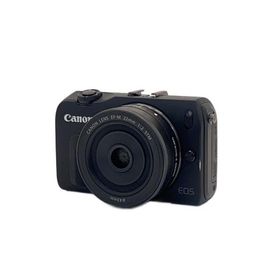 CANON◆デジタル一眼カメラ EOS M ダブルレンズキット [ブラック]//
