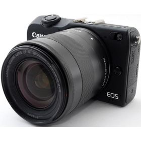 キヤノン ミラーレス CANON EOS M2 レンズキット ブラック 中古 Wi-Fi搭載 新品SDカード付き 届いてすぐに使える スマホに送れる 動画撮影 長期保証