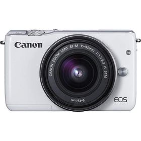 Canon EOS M10 レンズキット ホワイト 良品 動作確認済み 1ヶ月保証付 小型軽量 ミラーレス