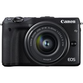 Canon EOS M3 レンズキット ブラック 良品 動作確認済み 1ヶ月保証付 小型軽量 ミラーレス