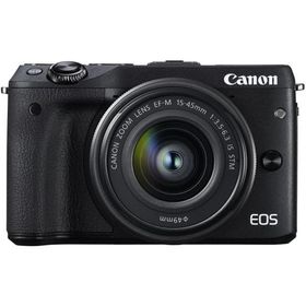 Canon EOS M3 レンズキット ブラック 良品 動作確認済み 1ヶ月保証付 小型軽量 ミラーレス