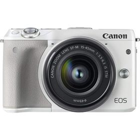 Canon EOS M3 レンズキット ホワイト 良品 動作確認済み 1ヶ月保証付 小型軽量 ミラーレス