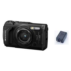OMデジタルソリューションズ 防水防塵デジタルカメラ Tough TG-7 BK USB-ACアダプタセット BLK F-5ACset 1個（直送品）
