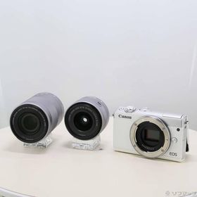 〔中古〕Canon(キヤノン) EOS M100 ホワイト ダブルズームキット〔262-ud〕