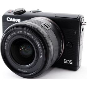 キャノン ミラーレス CANON EOS M100 レンズキット ブラック 中古 Wi-Fi搭載 新品SDカード付き 届いてすぐに使える スマホに送れる 動画撮影 長期保証