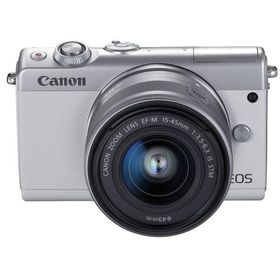 Canon ミラーレス一眼カメラ EOS M100 EF-M15-45 IS STM レンズキット(ホワイト) EOSM100WH1545I