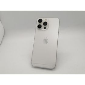 【中古】Apple docomo 【SIMフリー】 iPhone 15 Pro Max 256GB ホワイトチタニウム MU6Q3J/A【広島本通】保証期間１ヶ月【ランクC】