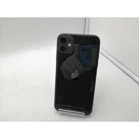 【中古】Apple au 【SIMロック解除済み】 iPhone 11 128GB ブラック MWM02J/A【OSU301】保証期間１ヶ月【ランクB】