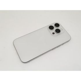 【中古】Apple au 【SIMフリー】 iPhone 15 Pro 128GB ホワイトチタニウム MTU83J/A【宇田川】保証期間１ヶ月【ランクC】