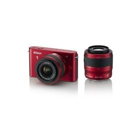 Nikon ミラーレス一眼カメラ Nikon 1 (ニコンワン) J1 (ジェイワン) ダブルズームキット レッド N1 J1WZ RD