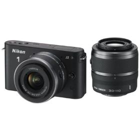 Nikon ミラーレス一眼カメラ Nikon 1 (ニコンワン) J2 ダブルズームキット ブラック N1J2WZBK