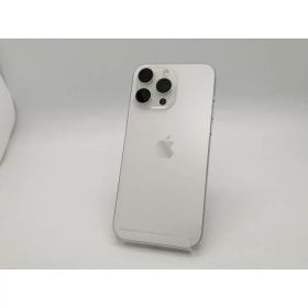 【中古】Apple docomo 【SIMフリー】 iPhone 15 Pro Max 256GB ホワイトチタニウム MU6Q3J/A【広島本通】保証期間1ヶ月【ランクC】