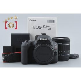 【中古】Canon キヤノン EOS Kiss X9 EF-S 18-55 IS STM レンズキット ブラック シャッター回数僅少