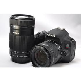 デジタル一眼レフ カメラ 中古 Canon キャノン EOS Kiss X9 ダブルズームキット ブラック SDカード付き