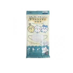 2980円以上で注文可能 ちいかわダブルワイヤーマスク ふつうサイズ 音符 5枚入 (ホワイト×グレーひも) (1個)
