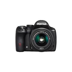 RICOH デジタル一眼レフ PENTAX K-50 DAL18-55mmWRレンズキット ブラック K-50 L(中古品)