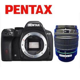 ペンタックス PENTAX K-50 55-200mm 望遠 レンズセット ブラック デジタル一眼レフ カメラ 中古