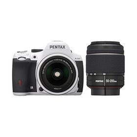 PENTAX K-50 ダブルズームキット ホワイト 良品 動作確認済み 1ヶ月保証付 初心者向け