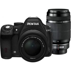 PENTAX K-50 ダブルズームキット ブラック 良品 動作確認済み 1ヶ月保証付 初心者向け