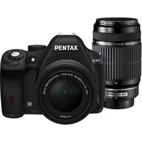 PENTAX K-50 ダブルズームキット ブラック 良品 動作確認済み 1ヶ月保証付 初心者向け