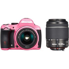 PENTAX K-50 ダブルズームキット ピンク 良品 動作確認済み 1ヶ月保証付 初心者向け