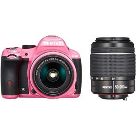 PENTAX K-50 ダブルズームキット ピンク 良品 動作確認済み 1ヶ月保証付 初心者向け
