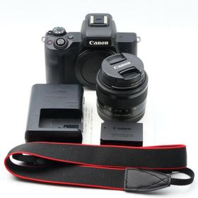 Canon ミラーレス一眼カメラ EOS Kiss M 標準ズームキット ブラック EOSKISSMBK-1545ISSTMLK