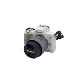 CANON◆デジタル一眼カメラ EOS Kiss M ダブルズームキット [ホワイト]