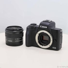 〔中古〕Canon(キヤノン) EOS Kiss M EF-M15-45 IS STM レンズキット ブラック〔348-ud〕