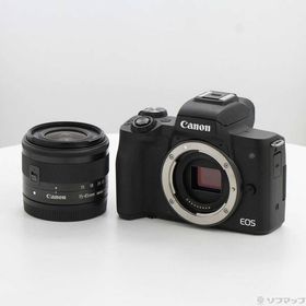 〔中古〕Canon(キヤノン) EOS Kiss M EF-M15-45 IS STM レンズキット ブラック〔344-ud〕